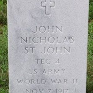 John N. St John (grave)