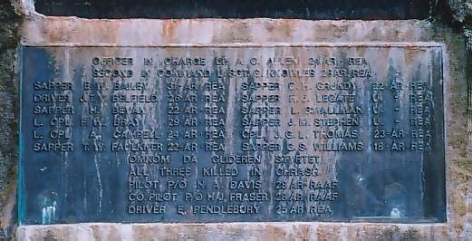 Sletteboe Memorial (names)